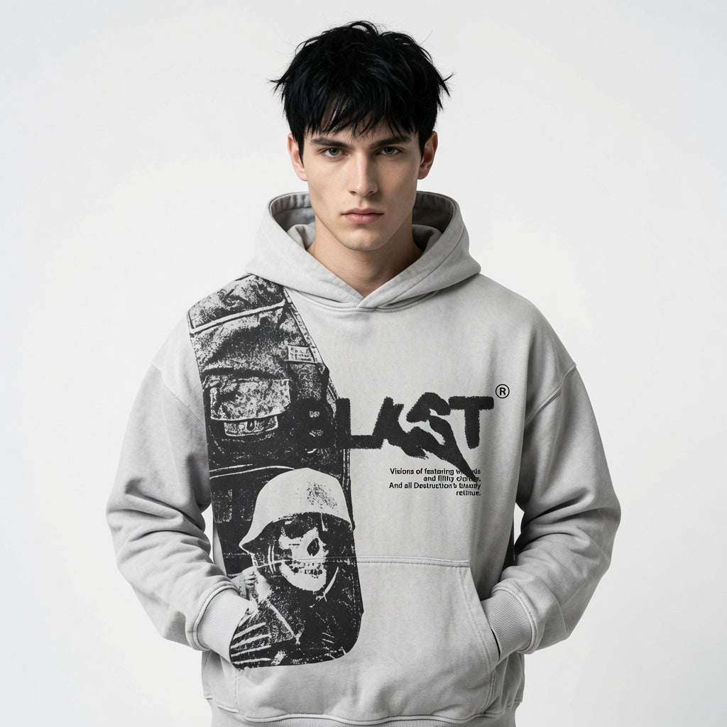 Retro Y2K Hoodie Coats Streetwear Gothic Casual Alphabet