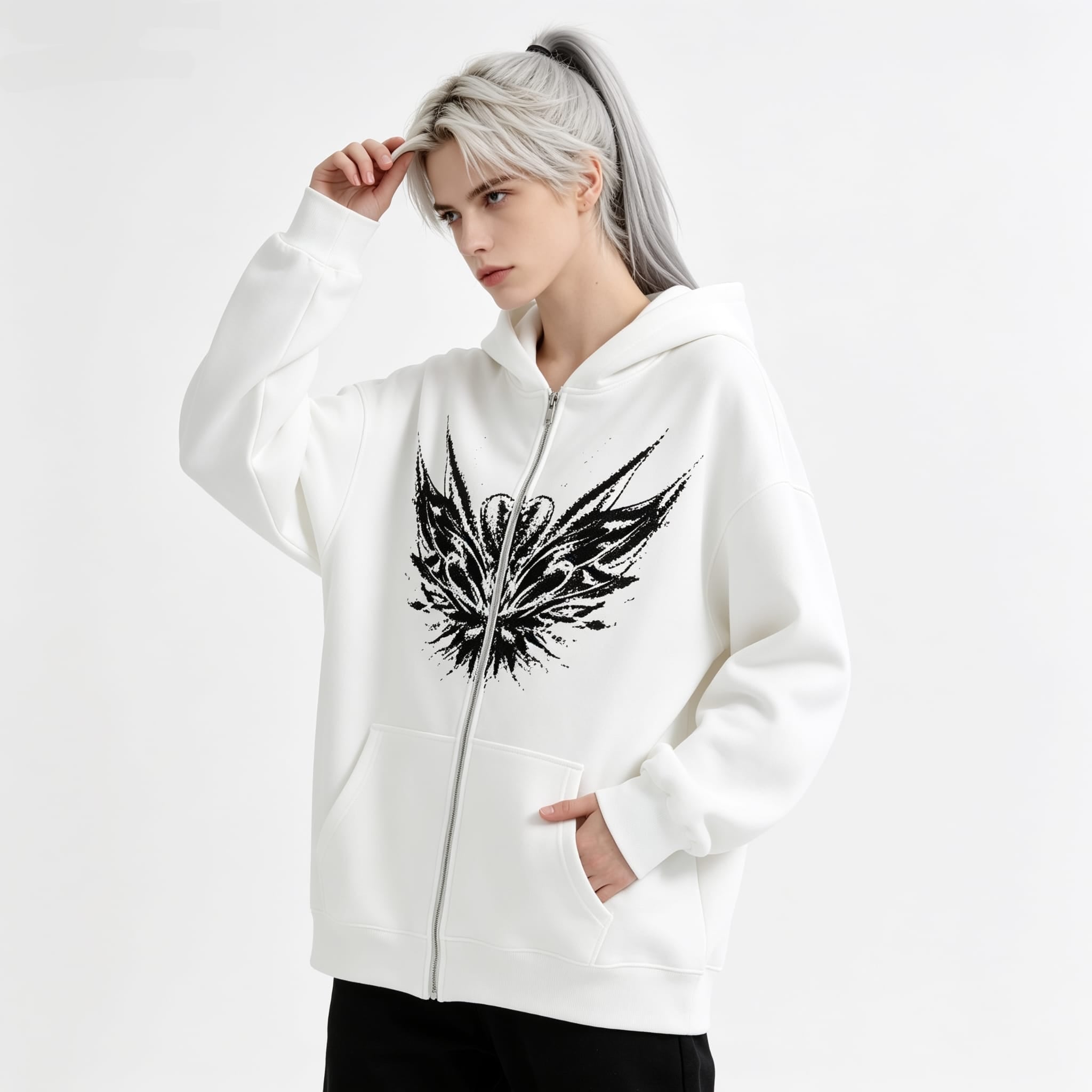 Hoodie Men's Zip Sweater Coat