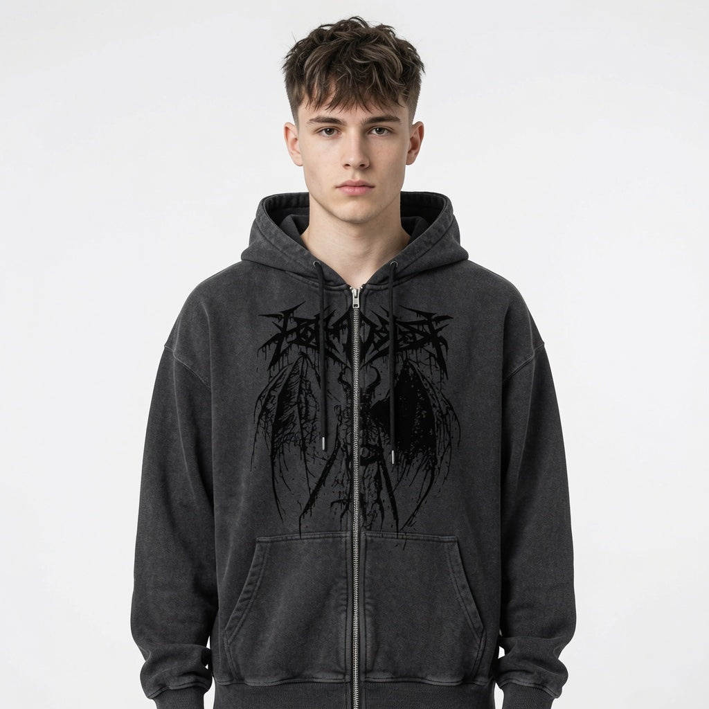 Women's Hoodie Sweater Loose Zipper Cardigan Y2k Jacket