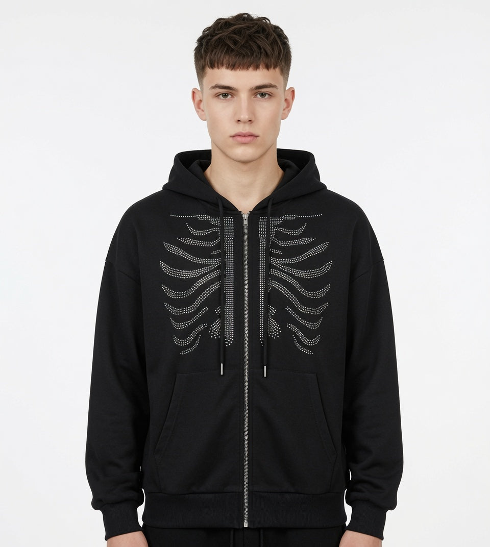 Women's Hoodie Sweater Loose Zipper Cardigan Y2k Jacket