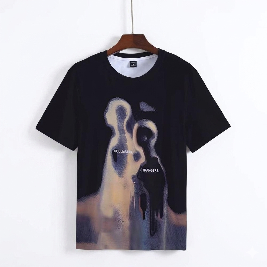 3D Digital Printing Men's T-shirt Figures Pattern
