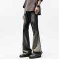 American Fashion Brand Gradient Washed Jeans