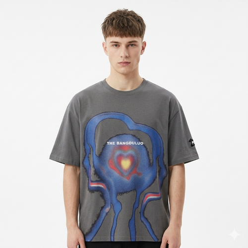 3D Dizzy Alien Print Pattern Short Sleeve T-shirt