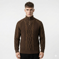 American Half Zip Sweater Japanese-style Retro