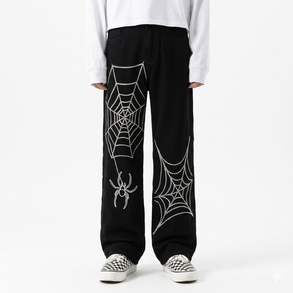 Wide Leg Track Pants Loose Straight Casual Pants